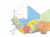 Today the region is shared by intangible borders established less than fifty years ago. West Africa is composed of 17 countries stretching from Cape Verde in the western part of the continent to Chad in the east. The region includes fifteen countries that are members of the Economic Community of West African States (ECOWAS) plus Chad and Mauritania. Although these borders are still recent, most of the population was born after their creation. Thus much of the population has the sentiment of belonging to a nation, but for as much, regional roots remain.